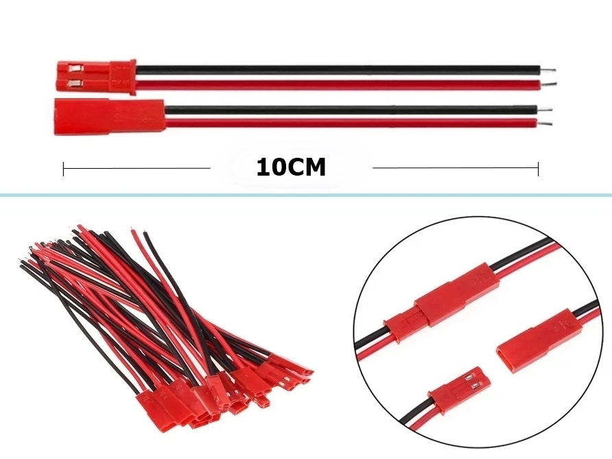 2 Pin 2.25mm JST Kablo (Erkek Dişi Takım) 10cm