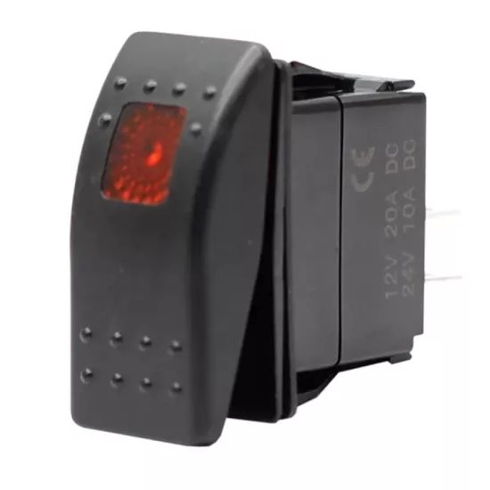 MR-134M MARİN SWİTCH KIRMIZI IŞIKLI ON-OFF 12-24V 3 BACAKLI ANAHTAR