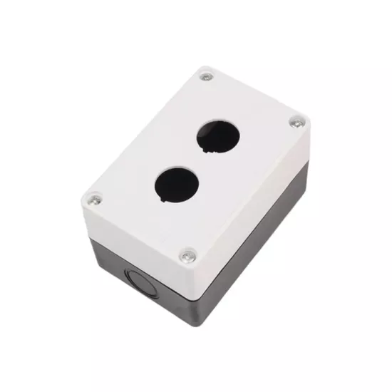 22MM İKİLİ ACİL BUTON KUTUSU GRİ-SİYAH RENK