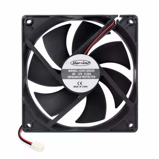 12CM 12VOLT 25MM 120X120X25MM DC 2P FAN 12V 2 UÇLU 0.28A