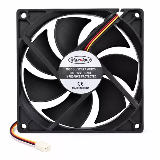 12CM FAN 12VOLT 25MM 120X120X25MM 12V 3P DC 3 KABLO 0.28A