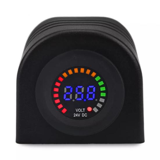 PANO ÜSTÜ ARAÇ İÇİ VOLT GÖSTEREN DİJİTAL VOLTMETRE 12V DC