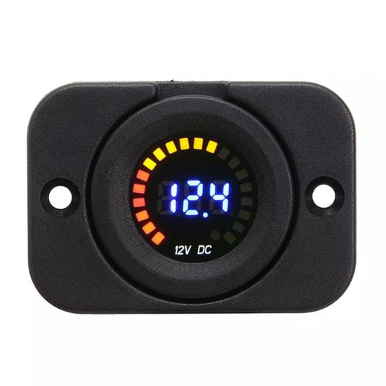 PANO TİP ARAÇ İÇİ VOLT GÖSTEREN DİJİTAL VOLTMETRE 12V DC