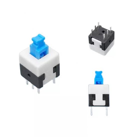 MR-197 LEFT-FREE BUTTON WITH SPRING 6P (7X7MM)