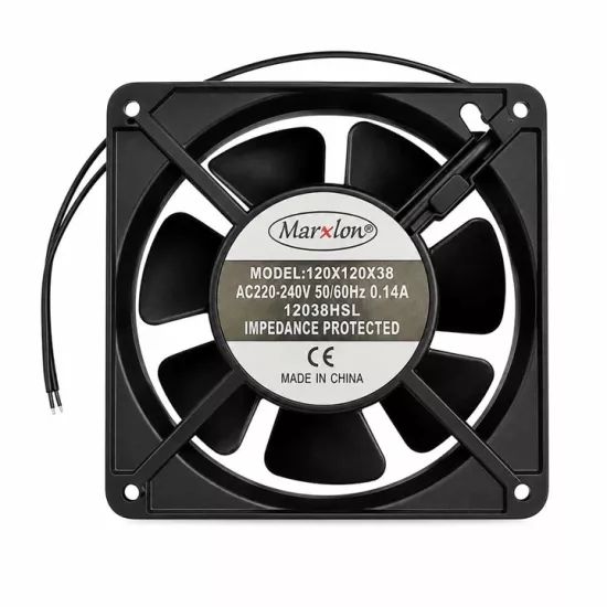 120x120x38MM 12CM 38MM 0.14A 220V AC 2P FAN