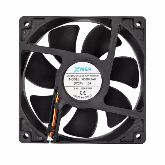 120X120X38MM RULMANLI 12CM 24V 1.6A 3P XMER 3 UÇLU FAN