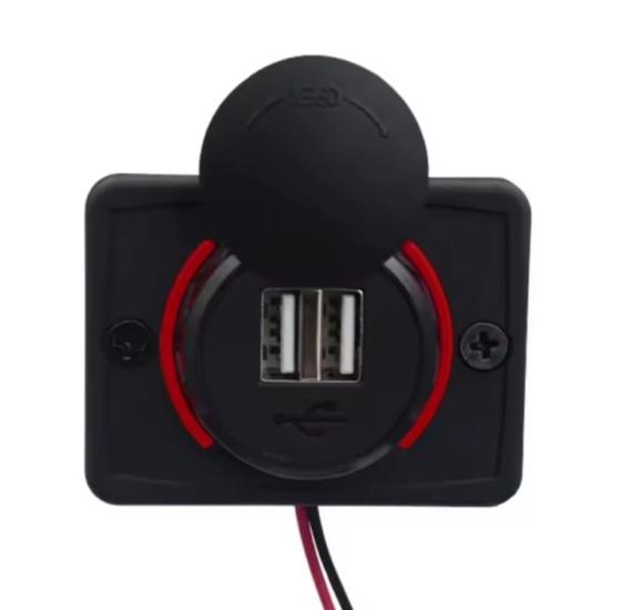 3.1A ÇİFT USB ÇIKIŞLI ŞARJ SÖKETİ QC 3.0 ARABA TEKNE KARAVAN UYUMLU