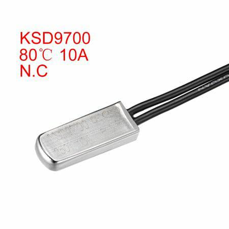  80˚C DERECE TERMİK FUSE KABLOLU 80 METAL TERMOSTAT 10A KSD9700 