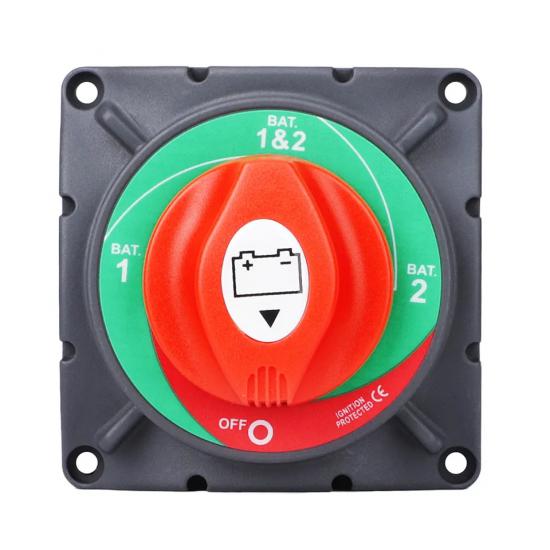 MR-275D-2 AKÜ DEVRE KESİCİ ŞALTERİ 350A 3P 12-48V 1+2 ÇİFT DEVRELİ 2 KADEMELİ