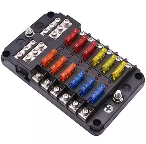 MR-276B-12 SİGORTA KUTUSU 12 Lİ LED İKAZ IŞIKLI ŞASE BARELİ