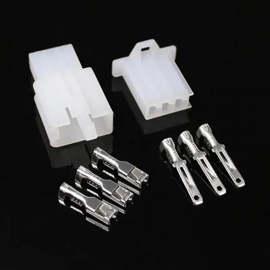 MR-263 2.8mm 3 Pin Kablosuz Otomobil Motor Elektrik Konnektör Kablo Pabucu