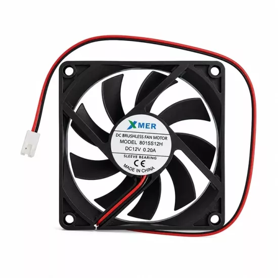 80X80X15mm 12V 0.20A 2P XMER FAN 2 UÇLU