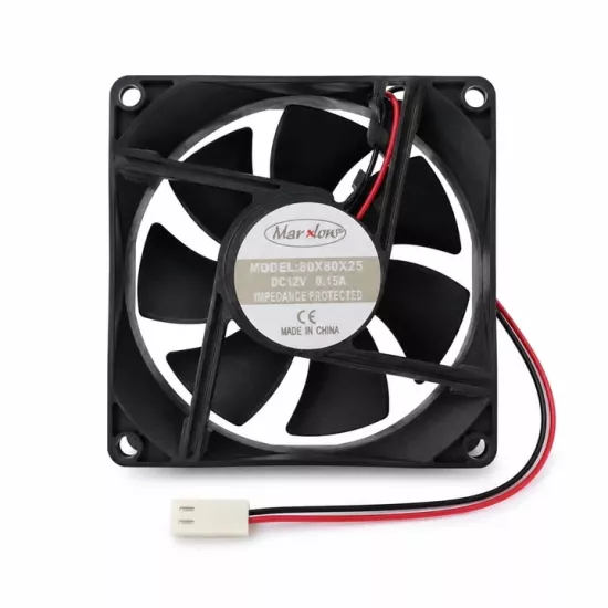 80X80X25 DC FAN 8CM 12V 2 UÇLU 2P 0.15A