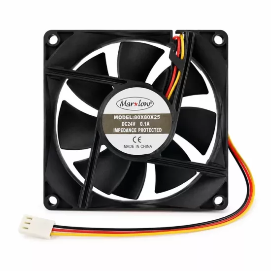80X80X25 DC FAN 8CM 24V 3P 0.10A 3 UÇLU