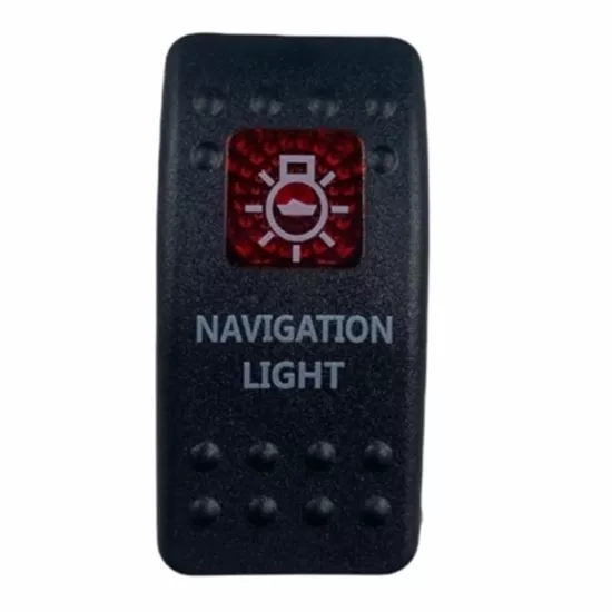 MR-134M-S1 MARİN SWİTCH ON-OFF 12-24V KIRMIZI NAVİGASYON LAMBASI 3 BACAKLI