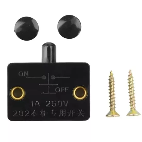 MR-187F KAPI LED DOLAP IŞIGI TERS KAPAK SWİCİ SIVA ÜSTÜ 1A 250VAC SİYAH