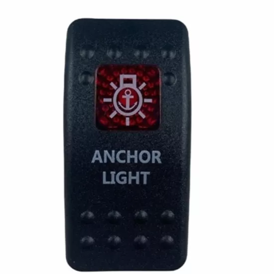 MR-134M-S2 MARİN SWİTCH 3 BACAKLI ON-OFF 12-24V KIRMIZI ÇAPA IŞIGI
