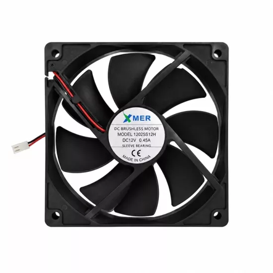 12CM 25MM 120X120X25MM 12V 0.45A 2P XMER FAN