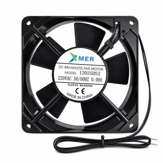 120x120x25MM 12CM 25MM 0.09A 220V AC 2P FAN
